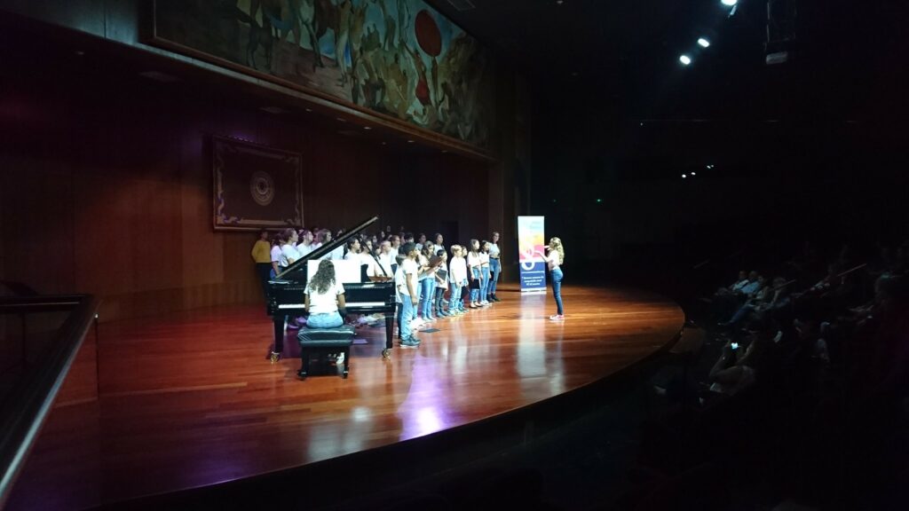 los coros de la escuela MEMVUS en la Semana Canaria de la Música Coral