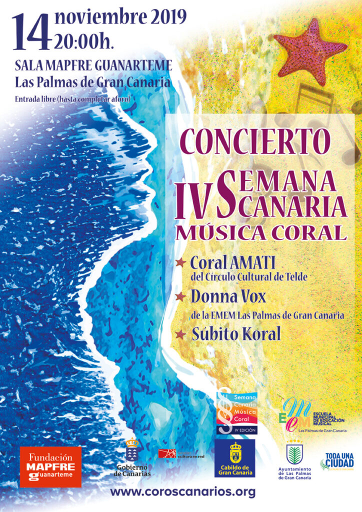 Cartel del concierto en la Fundación MAPFRE Guanarteme