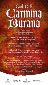Carmina Burana para celerar el 50 aniversiario de la coral