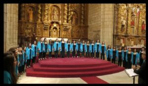 la alegría de las componentes del Coro de Voces Blancas del Conservatorio Profesional de Música de Santa Cruz de Tenerife