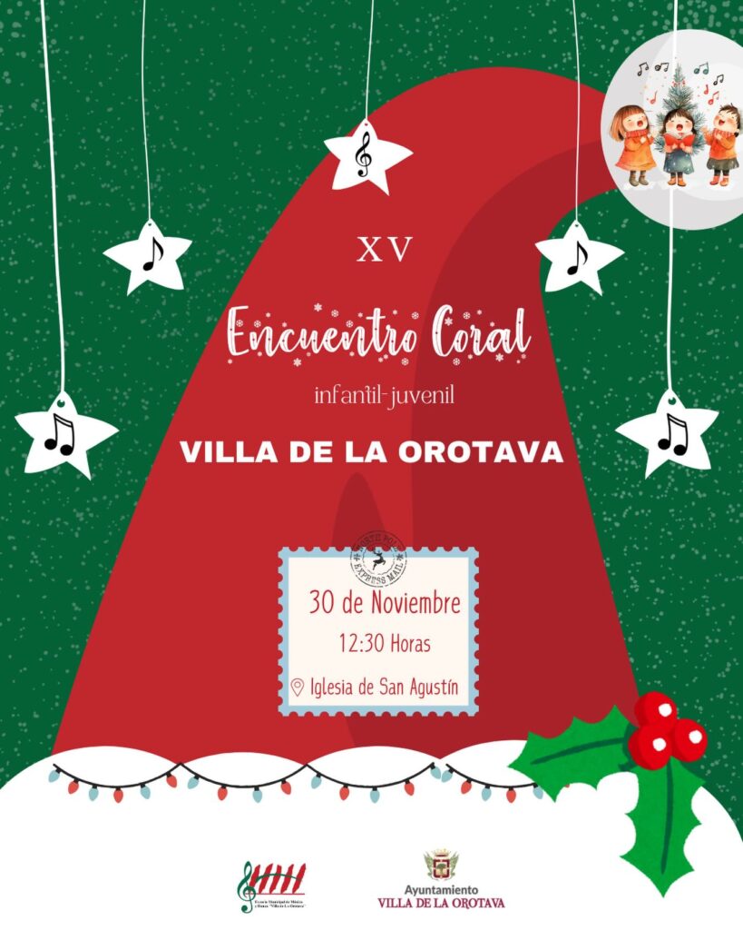 La cita, organizada con el respaldo del Ayuntamiento de La Orotava y en colaboración con diversas agrupaciones locales, reunirá a jóvenes voces de la localidad para celebrar la música coral y el espíritu de convivencia entre los más pequeños y adolescentes. Este encuentro anual se consolida como un espacio fundamental para el desarrollo artístico y la promoción de los valores del trabajo en equipo y la creatividad en el ámbito escolar.​