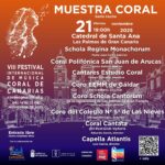 El viernes 21 de noviembre de 2025, la Catedral de Santa Ana de Las Palmas de Gran Canaria será escenario de la Muestra Coral Santa Cecilia, uno de los eventos más destacados de la VIII edición del Festival Internacional de Música Coral de Canarias. La cita arrancará a las 19:00 horas con entrada libre hasta completar aforo, invitando a toda la ciudadanía a disfrutar de una velada musical dedicada a la festividad de Santa Cecilia.
