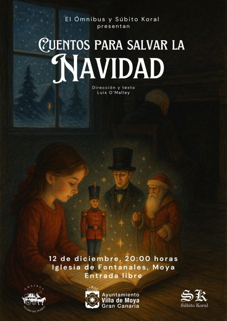Súbito Koral lleva sus “Cuentos para salvar la Navidad” de gira por Gran Canaria