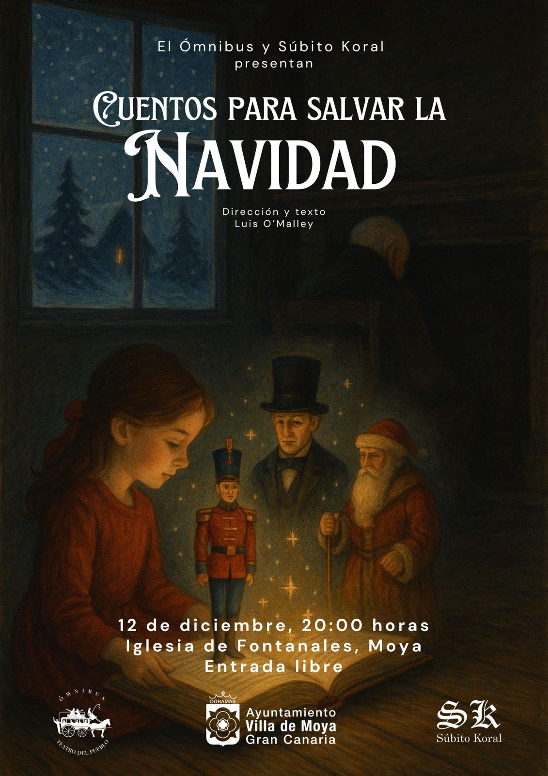 Súbito Koral lleva sus “Cuentos para salvar la Navidad” de gira por Gran Canaria