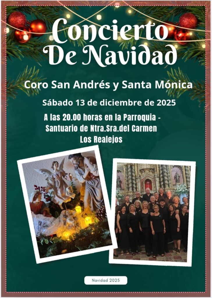 Concierto de Navidad del Coro San Andrés y Santa Mónica en el Santuario del Carmen de Los Realejos
