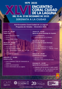 Programa del XLVI Encuentro Coral Ciudad de La Laguna