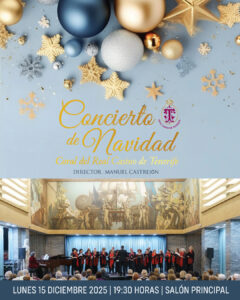 La Coral del Real Casino de Tenerife inaugura la Navidad con un concierto el 15 de diciembre en el Casino de Tenerife