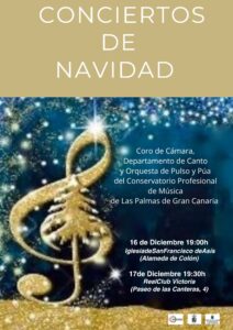Conciertos de Navidad del Conservatorio Profesional de Música de Las Palmas de Gran Canaria.