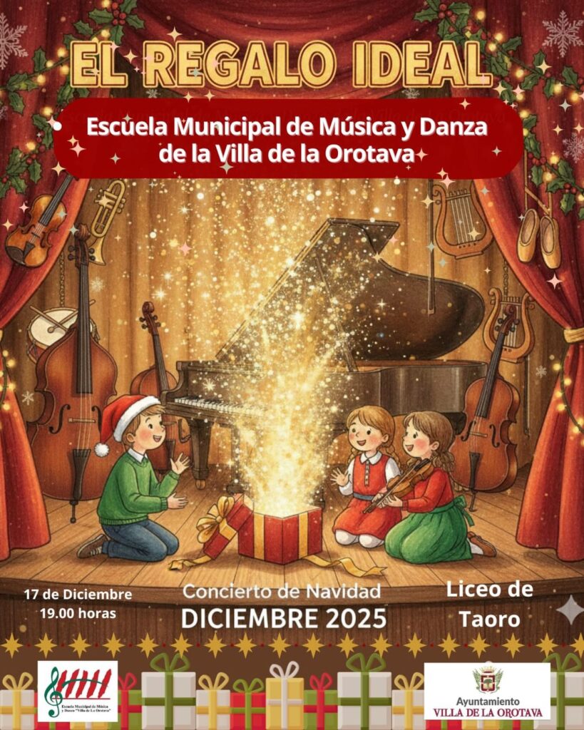 La Escuela Municipal de Música y Danza de La Orotava presenta su Concierto de Navidad