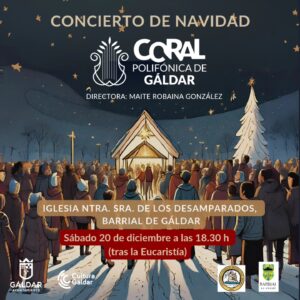 La Coral Polifónica de Gáldar retoma su Concierto de Navidad en Barrial tras el aplazamiento por la borrasca