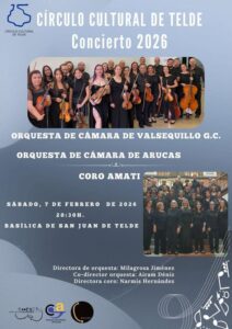 El Coro Amati en concierto acompañado de Orquesta de Cámara de Arucas y Valsequillo