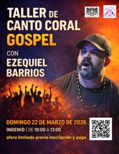 Taller de canto coral Gospel con Ezequiel Barrios