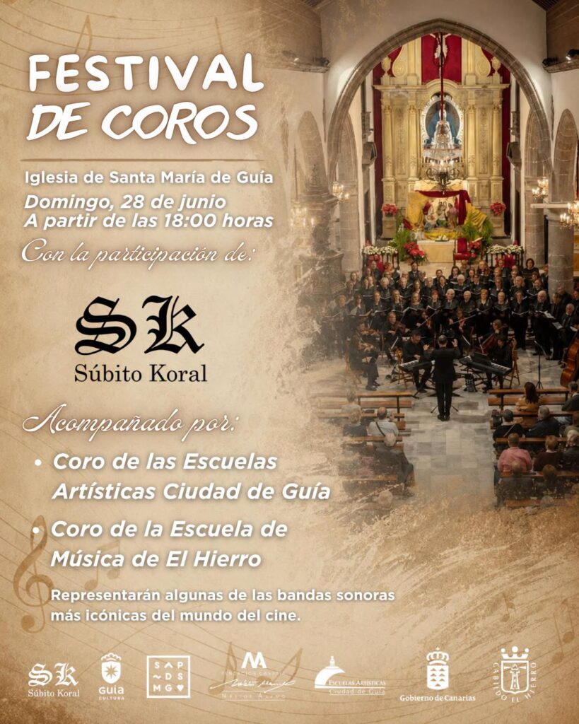 La música coral vuelve a llenar de emoción la Iglesia de Santa María de Guía