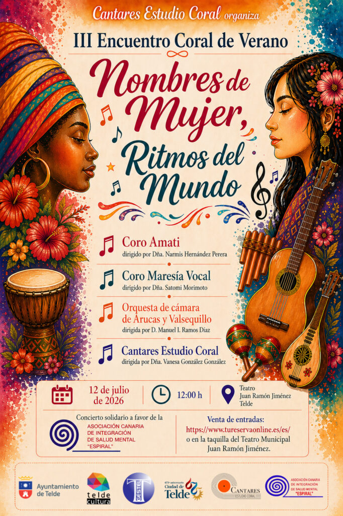 Telde acoge el III Encuentro Coral de Verano “Nombres de Mujer, Ritmos del Mundo”