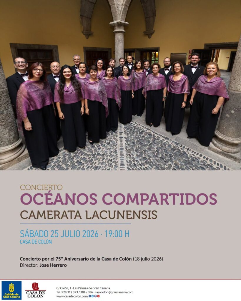 Océanos compartidos por Camerata Lacunensis en la Casa de Colón