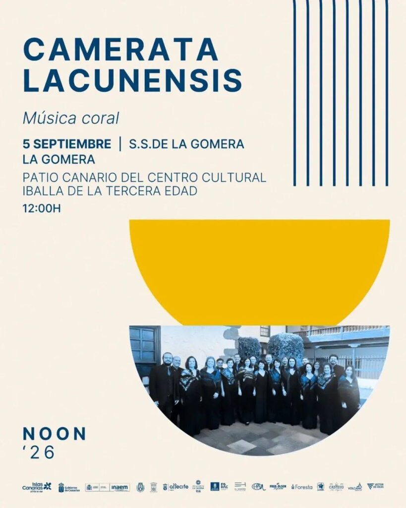 Camerata Lacunensis ofrece su segundo concierto del NOON en el Patio Canario de La Gomera