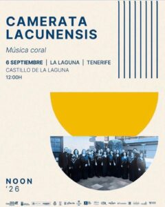 La Camerata Lacunensis abre el domingo el NOON Canarias en el Castillo de La Laguna