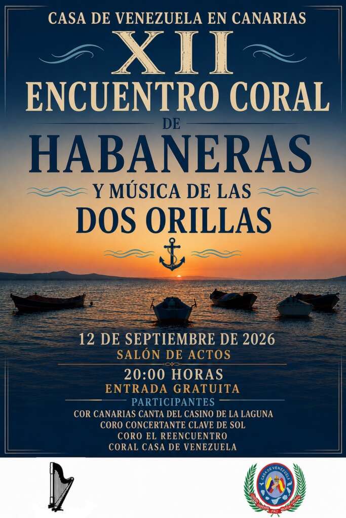 La Casa de Venezuela en Canarias celebra el XII Encuentro Coral de Habaneras