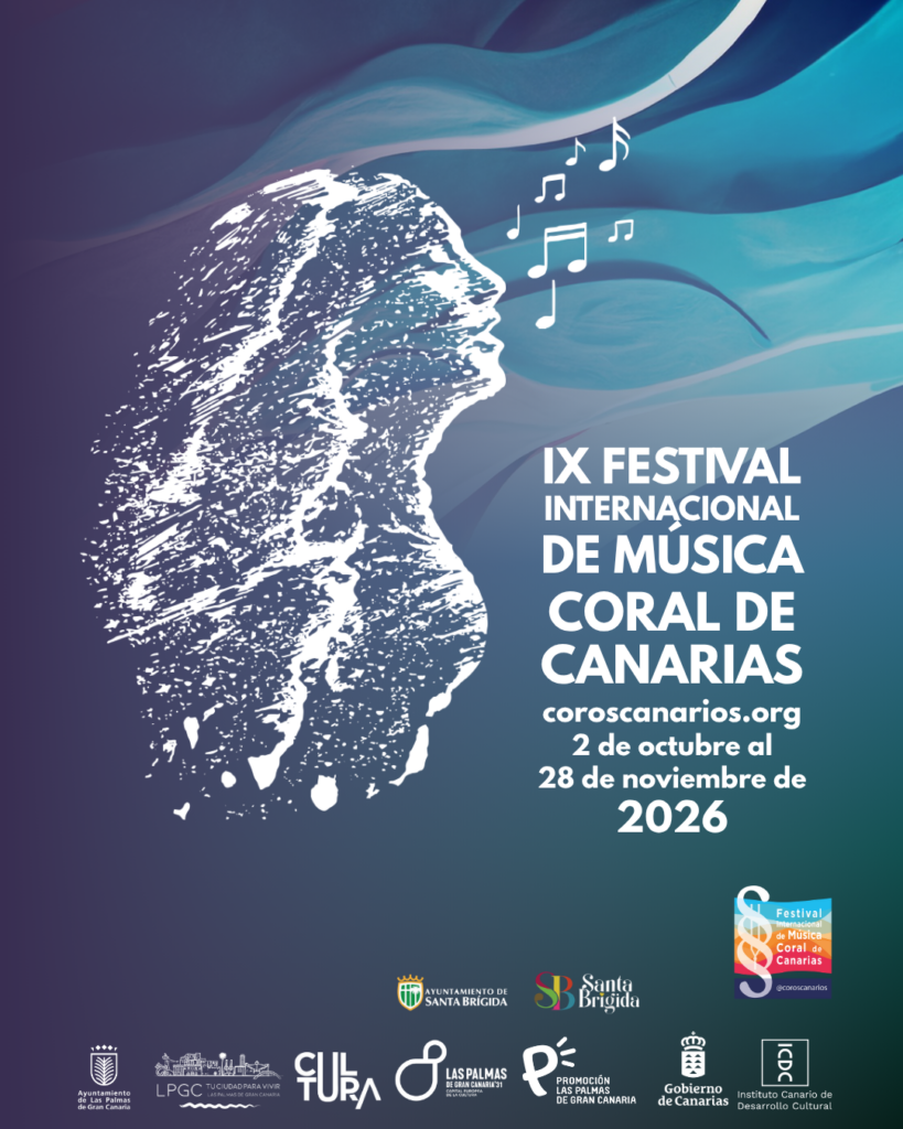 Cartel general del Festival Internacional de Música Coral de Canarias