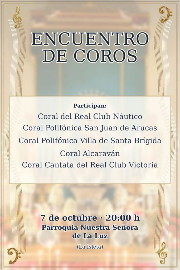 La parroquia de Nuestra Señora de La Luz acoge un encuentro de coros el 7 de octubre