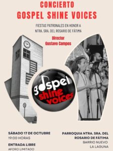 Gospel Shine Voices actuará en las fiestas de Nuestra Señora del Rosario de Fátima en La Laguna