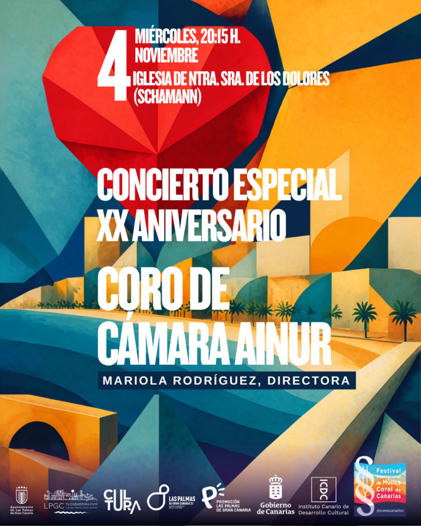 El Coro de Cámara Ainur celebrará su XX aniversario con un concierto en Schamann