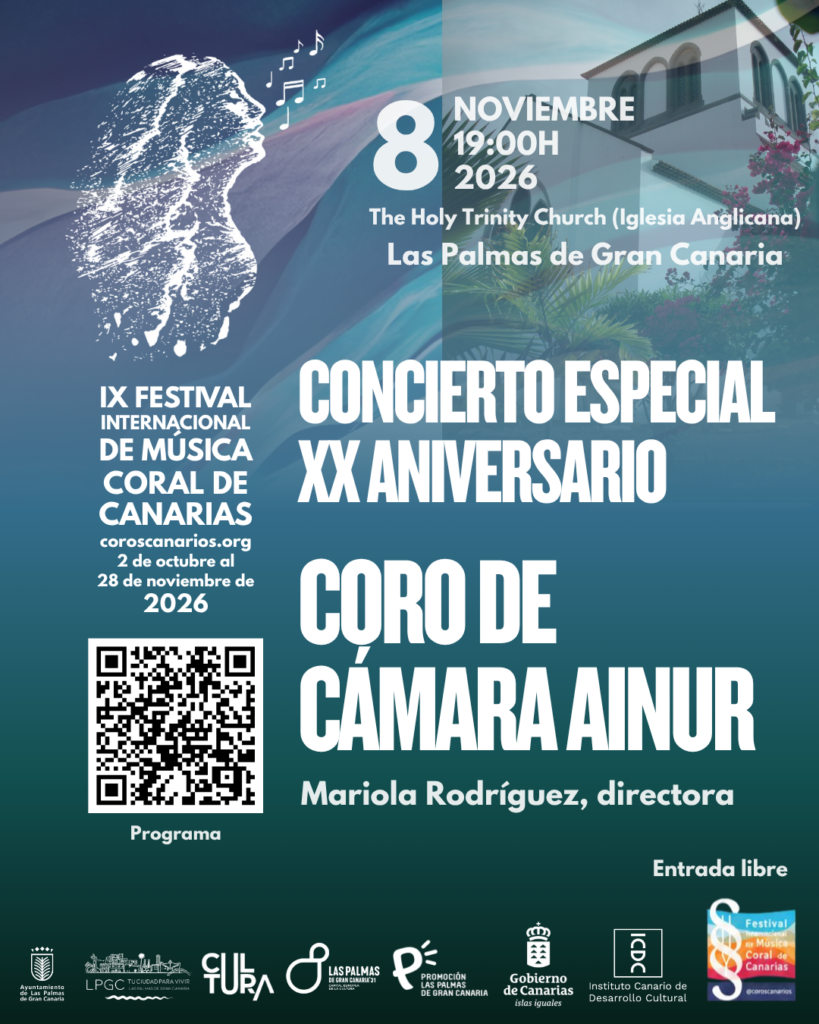 El Coro de Cámara Ainur celebra su XX aniversario con un concierto especial en la Iglesia Anglicana